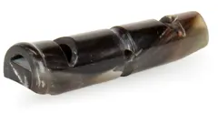 Eurohunt Dogwistle from Buffalo Horn 7cm Tosidig hundefløyte av buffalo horn