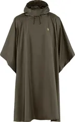 Fjällräven Poncho Dark Olive OneSize Pålitelig poncho med hette