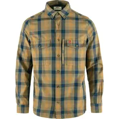 Fjällräven Lappland Mesh Shirt M L Light Olive-Indigo Blue, herre