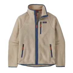 Patagonia M Retro Pile Jkt S Dark Natural w/Utility Blue Fleecejakke