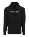 Simms Logo Hoody Black L Komfortabel Simms hettegenser