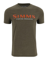 Simms Logo T-Shirt Loden Heather L