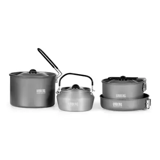 Urberg Rogen Cookset 4p Grey Et komplett matlagingssett